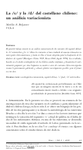 Cover page: La /s/ y la /d/ del castellano chileno: un análisis variacionista