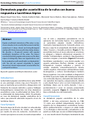 Cover page: Dermatosis papular acantolítica de la vulva con buena respuesta a tacrólimus tópico