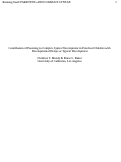 Cover page: Contribution of parenting to complex syntax development in preschool children with developmental delays or typical development