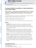 Cover page: The Impact of Medical Comorbidities on Patient Satisfaction in Chronic Rhinosinusitis