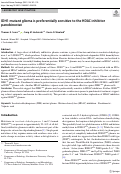 Cover page: IDH1 mutant glioma is preferentially sensitive to the HDAC inhibitor panobinostat