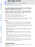 Cover page: Associations between psychosocial factors and circulating cytokines in breast cancer survivors