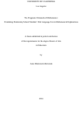 Cover page: The Pragmatic Demands of Mathematics: Examining Elementary School Students' Oral Language Use in Mathematical Explanations