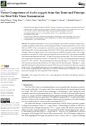 Cover page: Vector Competence of Aedes aegypti from São Tomé and Príncipe for West Nile Virus Transmission.