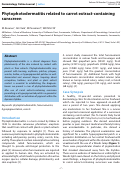 Cover page: Phytophotodermatitis related to carrot extract-containing sunscreen