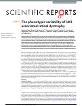 Cover page: The phenotypic variability of HK1-associated retinal dystrophy.