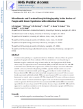 Cover page: Microbleeds and Cerebral Amyloid Angiopathy in the Brains of People with Down Syndrome with Alzheimer’s Disease