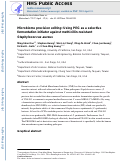 Cover page: Microbiome precision editing: Using PEG as a selective fermentation initiator against methicillin‐resistant Staphylococcus aureus