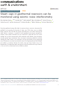 Cover page: Steam caps in geothermal reservoirs can be monitored using seismic noise interferometry