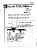 Cover page: CARCINOGENESIS AND LOW-LEVEL IONIZING RADIATION WITH SPECIAL REFERENCE TO LUNG CANCER AND EXPOSURE TO RADON DAUGHTERS