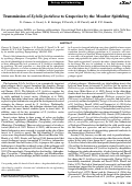 Cover page: Transmission of Xylella fastidiosa to Grapevine by the Meadow Spittlebug.