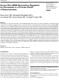 Cover page: Serum MicroRNA Biomarkers Regulated by Simvastatin in a Primate Model of Endometriosis