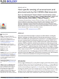 Cover page: Host-specific sensing of coronaviruses and picornaviruses by the CARD8 inflammasome