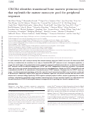 Cover page: CXCR4 identifies transitional bone marrow premonocytes that replenish the mature monocyte pool for peripheral responses