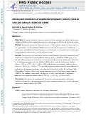 Cover page: Adolescent Mediators of Unplanned Pregnancy among Women with and without Childhood ADHD.