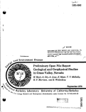 Cover page: Preliminary Open File Report: Geological and Geophysical Studies in Grass Valley, Nevada