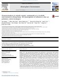 Cover page: Characterization of volatile organic compounds at a roadside environment in Hong Kong: An investigation of influences after air pollution control strategies