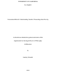 Cover page: Unexamined Beliefs: Understanding Teachers’ Reasoning about Poverty