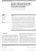 Cover page: The Role of Scale and Technology Maturity in Life Cycle Assessment of Emerging Technologies: A Case Study on Carbon Nanotubes