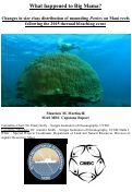 Cover page: What happened to Big Mama? Changes in size class distribution of mounding <em>Porites</em> on Maui reefs following the 2015 thermal bleaching event