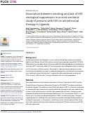 Cover page: Association between smoking and lack of HIV virological suppression in a cross-sectional study of persons with HIV on antiretroviral therapy in Uganda.