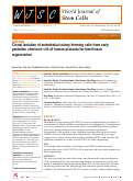 Cover page: Clonal isolation of endothelial colony-forming cells from early gestation chorionic villi of human placenta for fetal tissue regeneration.