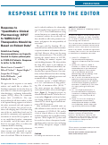 Cover page: Response to “Quantitative Clinical Pharmacology INPUT to SARS‐CoV‐2 Therapeutics Should be Based on Robust Data”