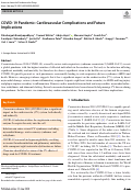 Cover page: COVID-19 Pandemic: Cardiovascular Complications and Future Implications