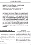 Cover page: Comparison of long-term mortality risk following normal exercise vs adenosine myocardial perfusion SPECT