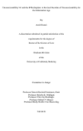 Cover page: Unconscionability 2.0 and the IP Boilerplate: A Revised Doctrine of Unconscionability for the Information Age