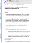 Cover page: Metamemory that matters: judgments of importance can engage responsible remembering