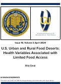 Cover page: U.S. Urban and Rural Food Deserts: Health Variables Associated with Limited Food Access