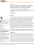 Cover page: Systemic Testing on Bradley-Terry Model against Nonlinear Ranking Hierarchy