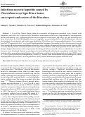 Cover page: Infectious necrotic hepatitis caused by Clostridium novyi type B in a horse: case report and review of the literature