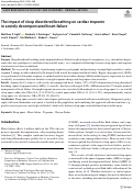 Cover page: The impact of sleep disordered breathing on cardiac troponin in acutely decompensated heart failure