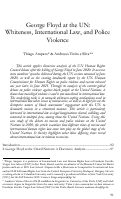 Cover page: George Floyd at the UN: Whiteness, International Law, and Police Violence