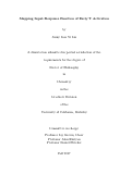 Cover page: Mapping Input-Response Function of Early T Activation