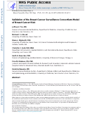 Cover page: Validation of the breast cancer surveillance consortium model of breast cancer risk.