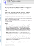 Cover page: The prospective impact of adverse childhood experiences on justice-involved youths psychiatric symptoms and substance use.