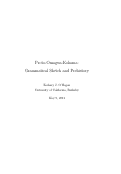 Cover page: Proto-Omagua-Kokama: Grammatical Sketch and Prehistory