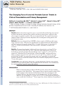 Cover page: The Changing Face of Low-Risk Prostate Cancer: Trends in Clinical Presentation and Primary Management