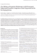 Cover page: Lhx2 balances progenitor maintenance with neurogenic output and promotes competence state progression in the developing retina.