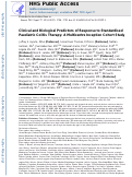 Cover page: Clinical and biological predictors of response to standardised paediatric colitis therapy (PROTECT): a multicentre inception cohort study