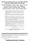 Cover page: Select host restriction factors are associated with HIV persistence during antiretroviral therapy