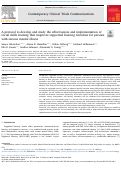 Cover page: A protocol to develop and study the effectiveness and implementation of social skills training that improves supported housing retention for persons with serious mental illness