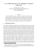 Cover page: A Car-Following Theory for Multiphase Vehicular Traffic Flow