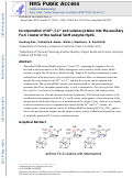 Cover page: Incorporation of Ni2+, Co2+, and Selenocysteine into the Auxiliary Fe‑S Cluster of the Radical SAM Enzyme HydG