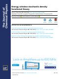 Cover page: Energy window stochastic density functional theory