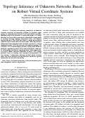Cover page: Topology Inference of Unknown Networks Based on Robust Virtual Coordinate Systems