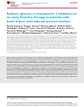 Cover page: Sodium–glucose co‐transporter 2 inhibitors as an early, first‐line therapy in patients with heart failure and reduced ejection fraction